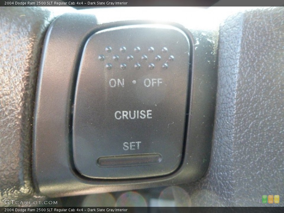 Dark Slate Gray Interior Controls for the 2004 Dodge Ram 2500 SLT Regular Cab 4x4 #83060499