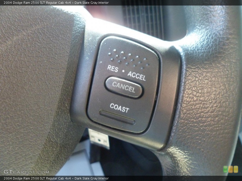Dark Slate Gray Interior Controls for the 2004 Dodge Ram 2500 SLT Regular Cab 4x4 #83060521