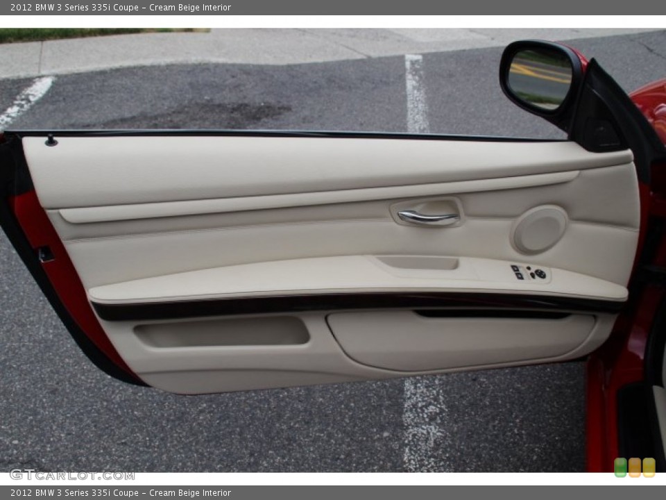 Cream Beige Interior Door Panel for the 2012 BMW 3 Series 335i Coupe #83061459