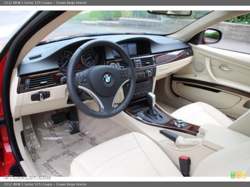 Cream Beige Interior Photo for the 2012 BMW 3 Series 335i Coupe #83061481