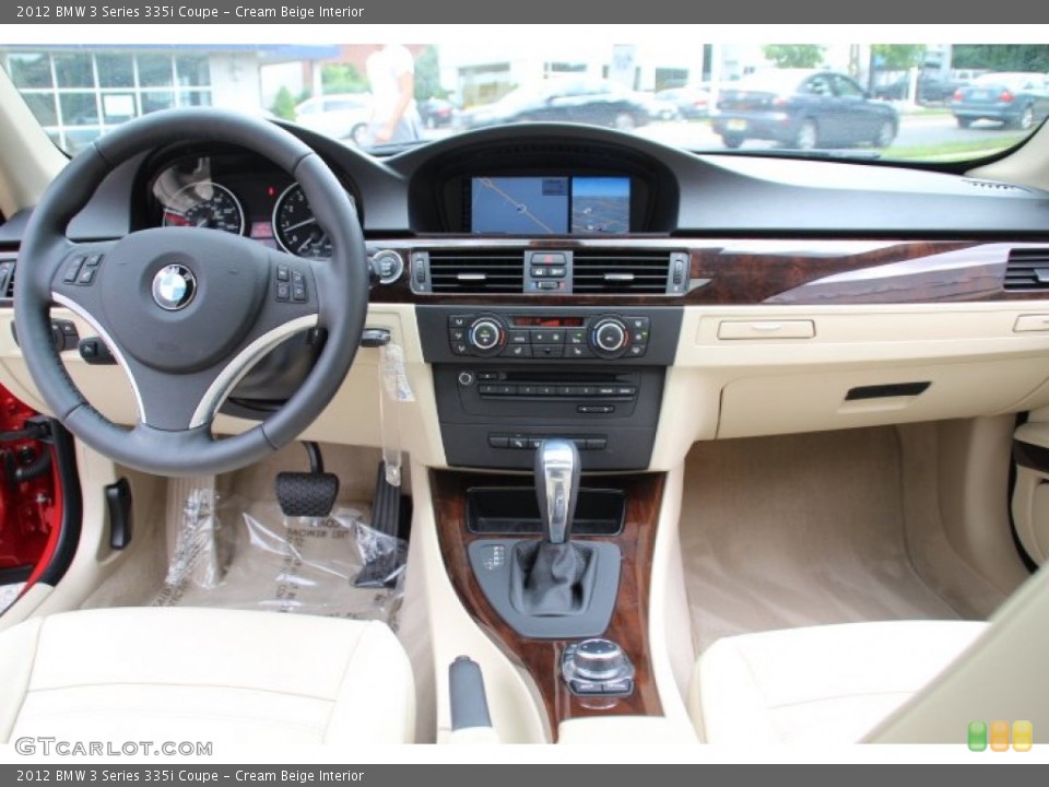 Cream Beige Interior Dashboard for the 2012 BMW 3 Series 335i Coupe #83061543