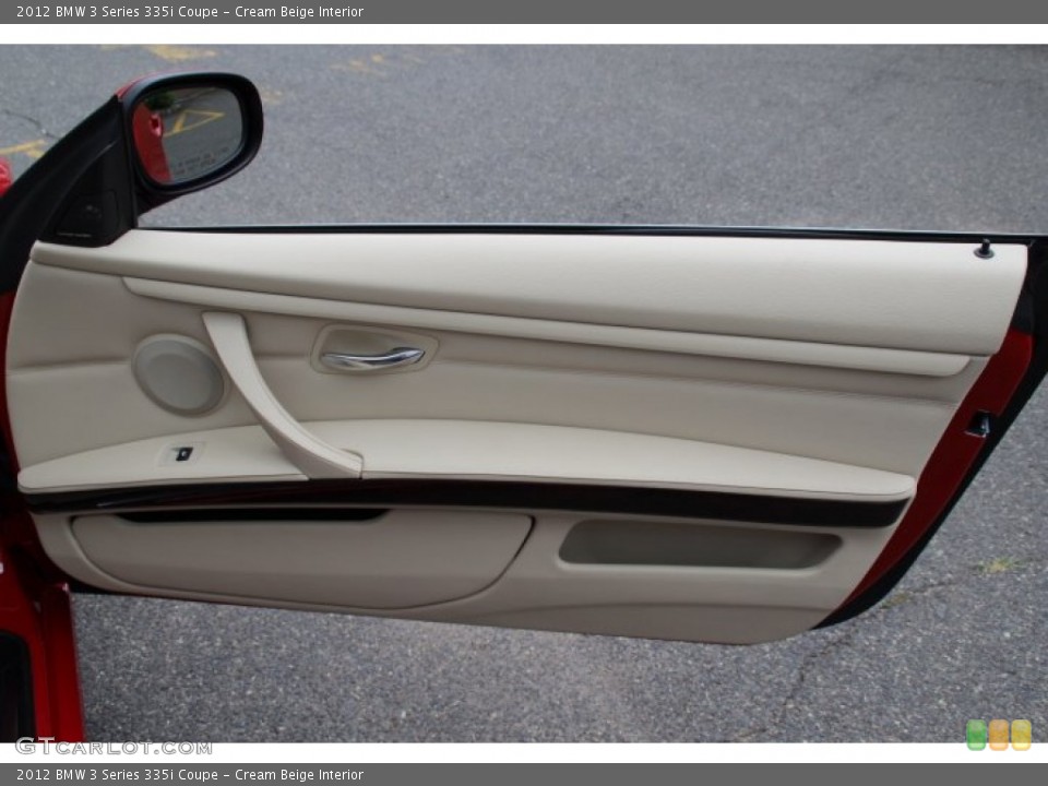 Cream Beige Interior Door Panel for the 2012 BMW 3 Series 335i Coupe #83061729