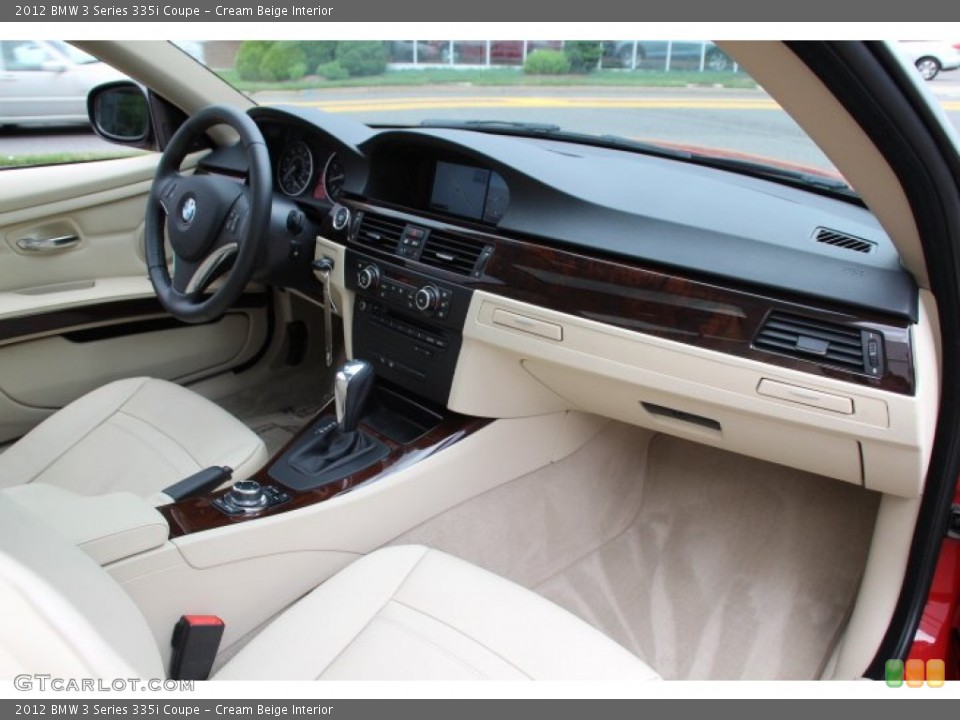 Cream Beige Interior Dashboard for the 2012 BMW 3 Series 335i Coupe #83061760