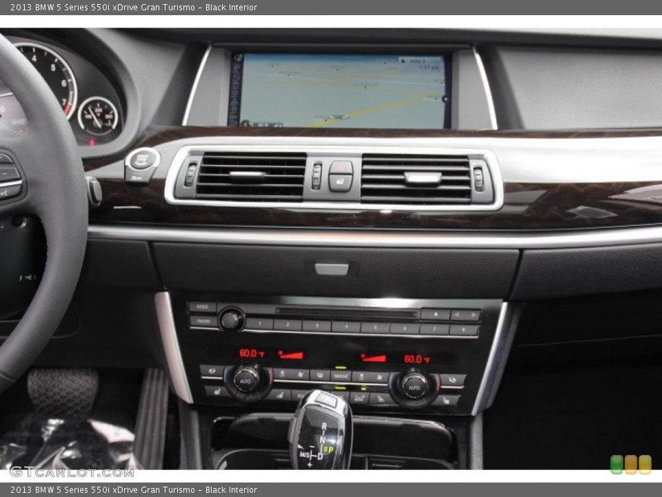 Black Interior Controls for the 2013 BMW 5 Series 550i xDrive Gran Turismo #83062194