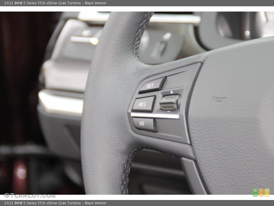 Black Interior Controls for the 2013 BMW 5 Series 550i xDrive Gran Turismo #83062236