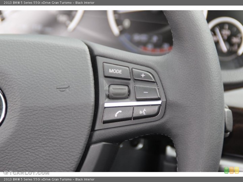 Black Interior Controls for the 2013 BMW 5 Series 550i xDrive Gran Turismo #83062257