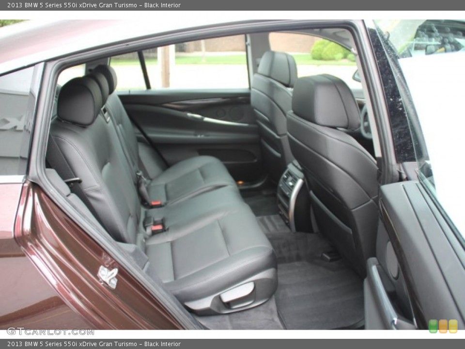 Black Interior Rear Seat for the 2013 BMW 5 Series 550i xDrive Gran Turismo #83062349