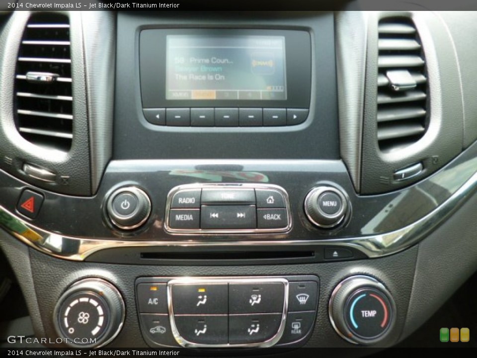Jet Black/Dark Titanium Interior Controls for the 2014 Chevrolet Impala LS #83063019