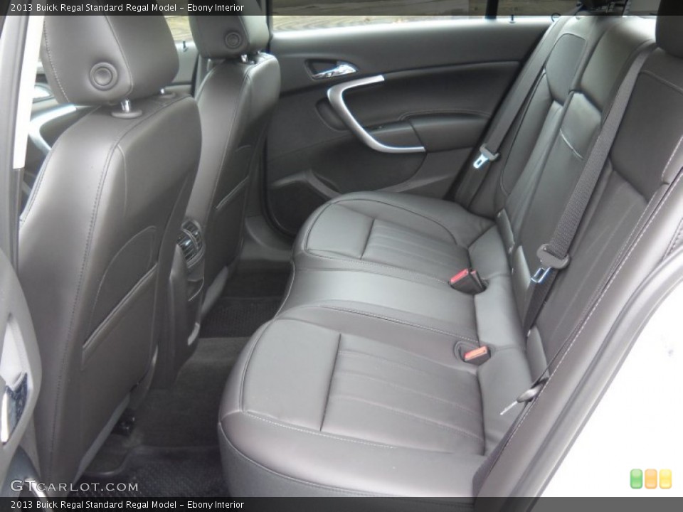 Ebony Interior Rear Seat for the 2013 Buick Regal  #83066160