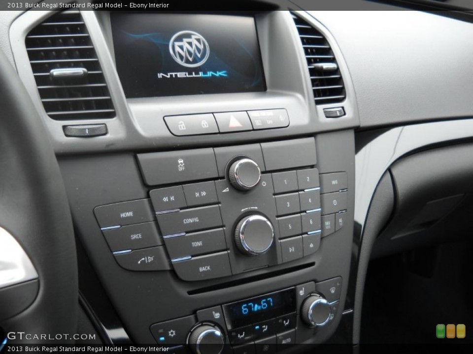 Ebony Interior Controls for the 2013 Buick Regal  #83066224