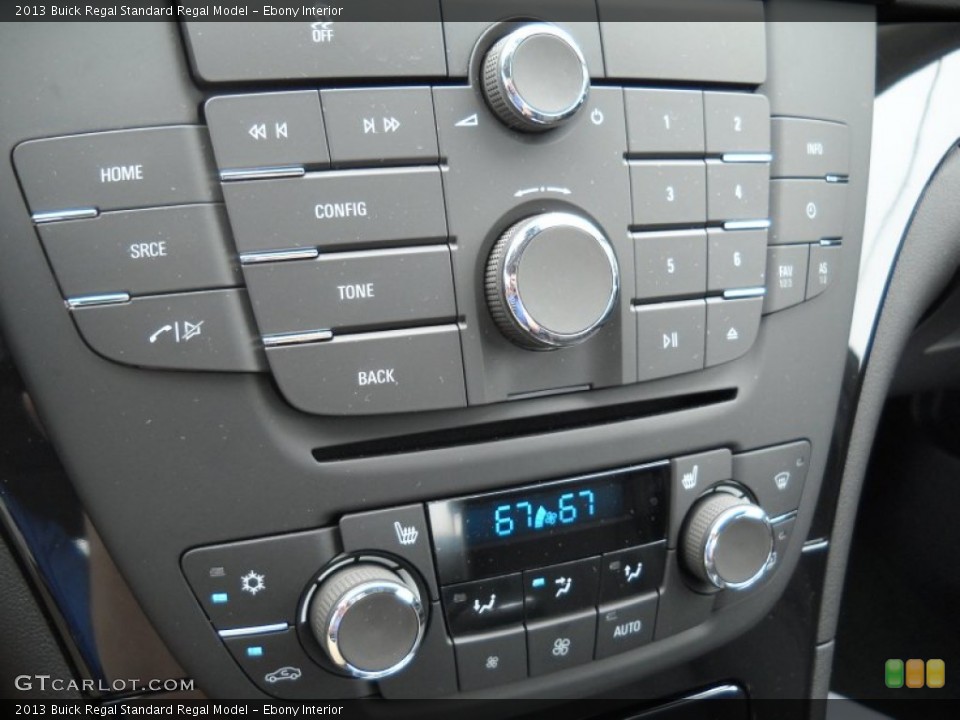Ebony Interior Controls for the 2013 Buick Regal  #83066238