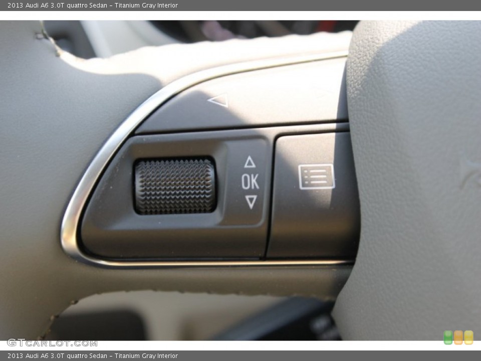 Titanium Gray Interior Controls for the 2013 Audi A6 3.0T quattro Sedan #83069142
