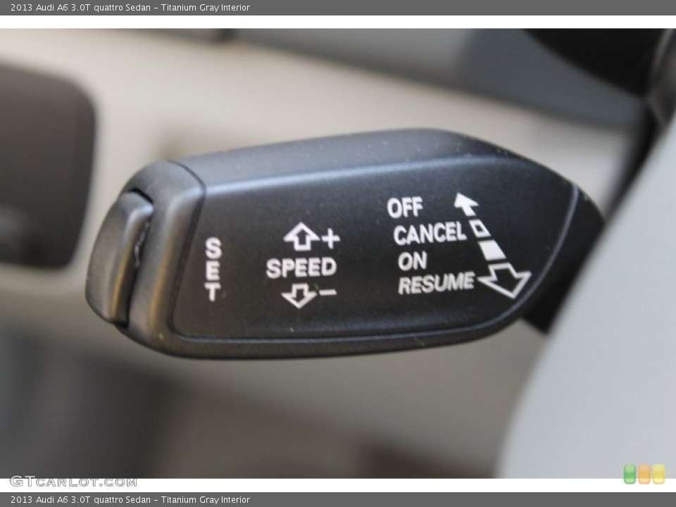 Titanium Gray Interior Controls for the 2013 Audi A6 3.0T quattro Sedan #83069148