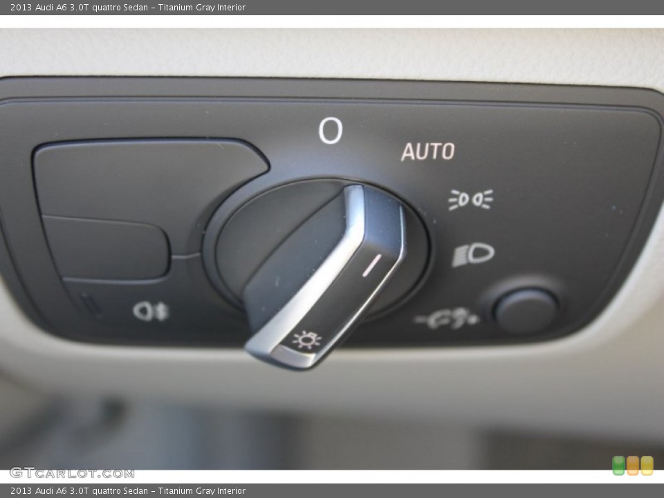 Titanium Gray Interior Controls for the 2013 Audi A6 3.0T quattro Sedan #83069151