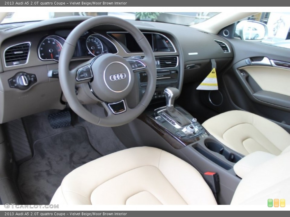 Velvet Beige/Moor Brown Interior Photo for the 2013 Audi A5 2.0T quattro Coupe #83070117