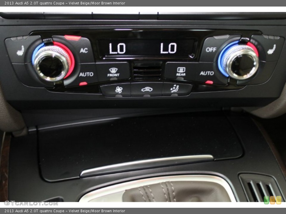 Velvet Beige/Moor Brown Interior Controls for the 2013 Audi A5 2.0T quattro Coupe #83070147