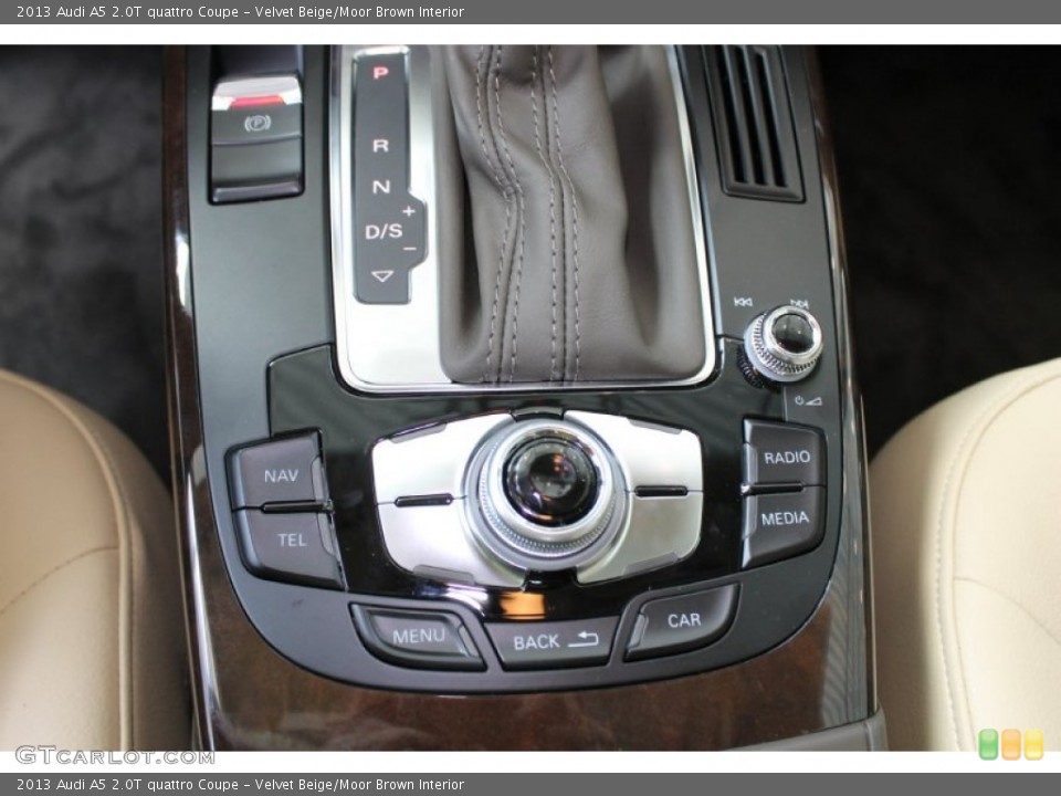 Velvet Beige/Moor Brown Interior Controls for the 2013 Audi A5 2.0T quattro Coupe #83070153