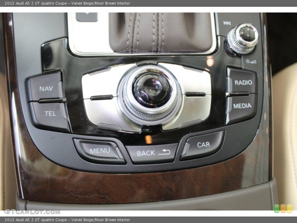 Velvet Beige/Moor Brown Interior Controls for the 2013 Audi A5 2.0T quattro Coupe #83070156