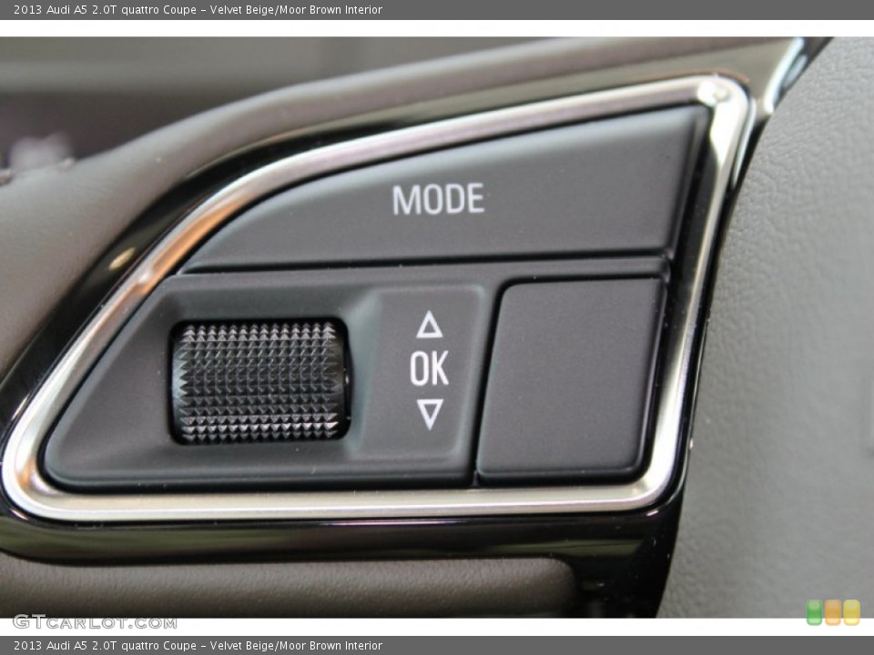 Velvet Beige/Moor Brown Interior Controls for the 2013 Audi A5 2.0T quattro Coupe #83070162