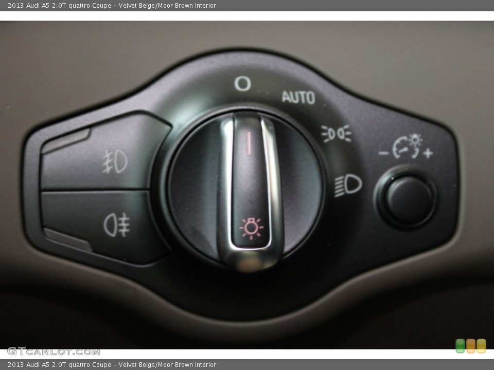 Velvet Beige/Moor Brown Interior Controls for the 2013 Audi A5 2.0T quattro Coupe #83070171