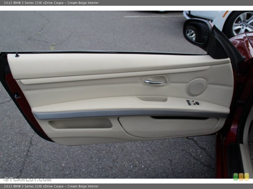 Cream Beige Interior Door Panel for the 2013 BMW 3 Series 328i xDrive Coupe #83071807