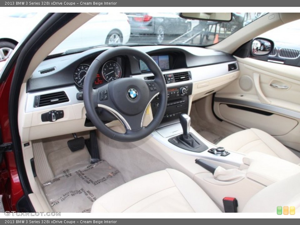Cream Beige Interior Prime Interior for the 2013 BMW 3 Series 328i xDrive Coupe #83071826