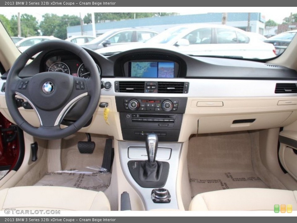 Cream Beige Interior Dashboard for the 2013 BMW 3 Series 328i xDrive Coupe #83071887