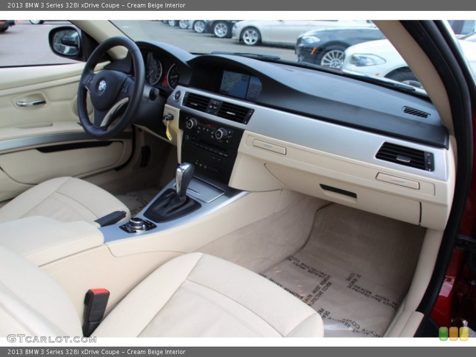 Cream Beige Interior Dashboard for the 2013 BMW 3 Series 328i xDrive Coupe #83072120