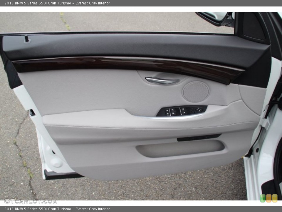 Everest Gray Interior Door Panel for the 2013 BMW 5 Series 550i Gran Turismo #83072444