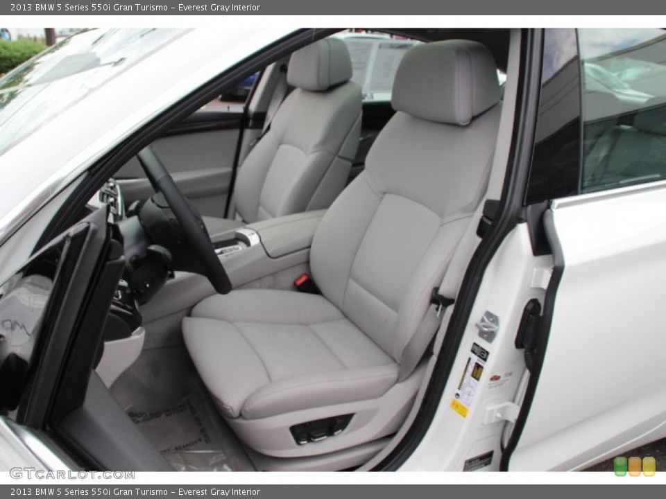 Everest Gray Interior Front Seat for the 2013 BMW 5 Series 550i Gran Turismo #83072485
