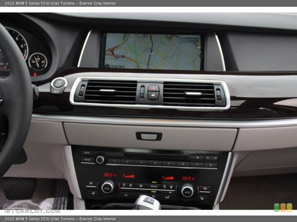 Everest Gray Interior Controls for the 2013 BMW 5 Series 550i Gran Turismo #83072525