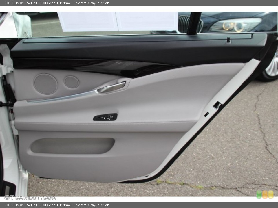 Everest Gray Interior Door Panel for the 2013 BMW 5 Series 550i Gran Turismo #83072713