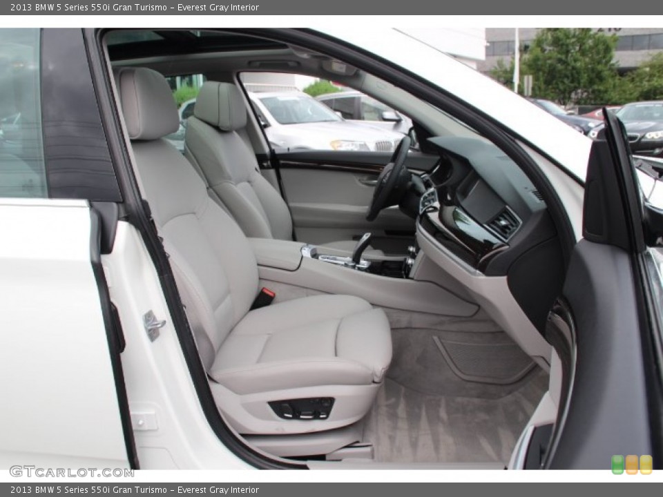 Everest Gray Interior Front Seat for the 2013 BMW 5 Series 550i Gran Turismo #83072810