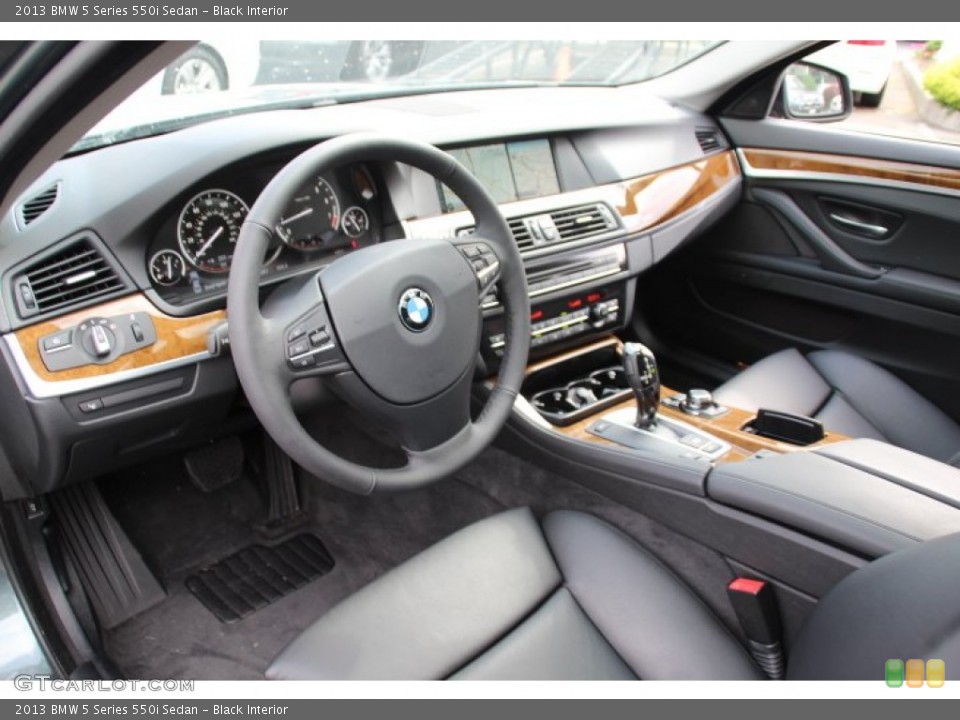 Black Interior Prime Interior for the 2013 BMW 5 Series 550i Sedan #83074635