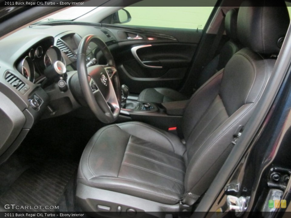 Ebony Interior Front Seat for the 2011 Buick Regal CXL Turbo #83077451