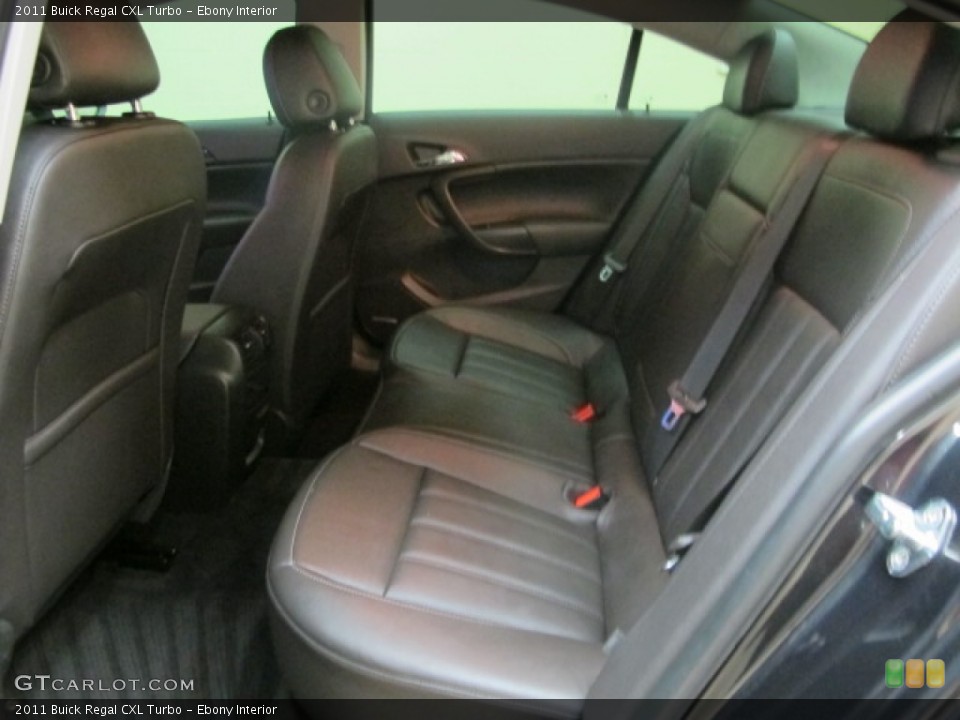 Ebony Interior Rear Seat for the 2011 Buick Regal CXL Turbo #83077487