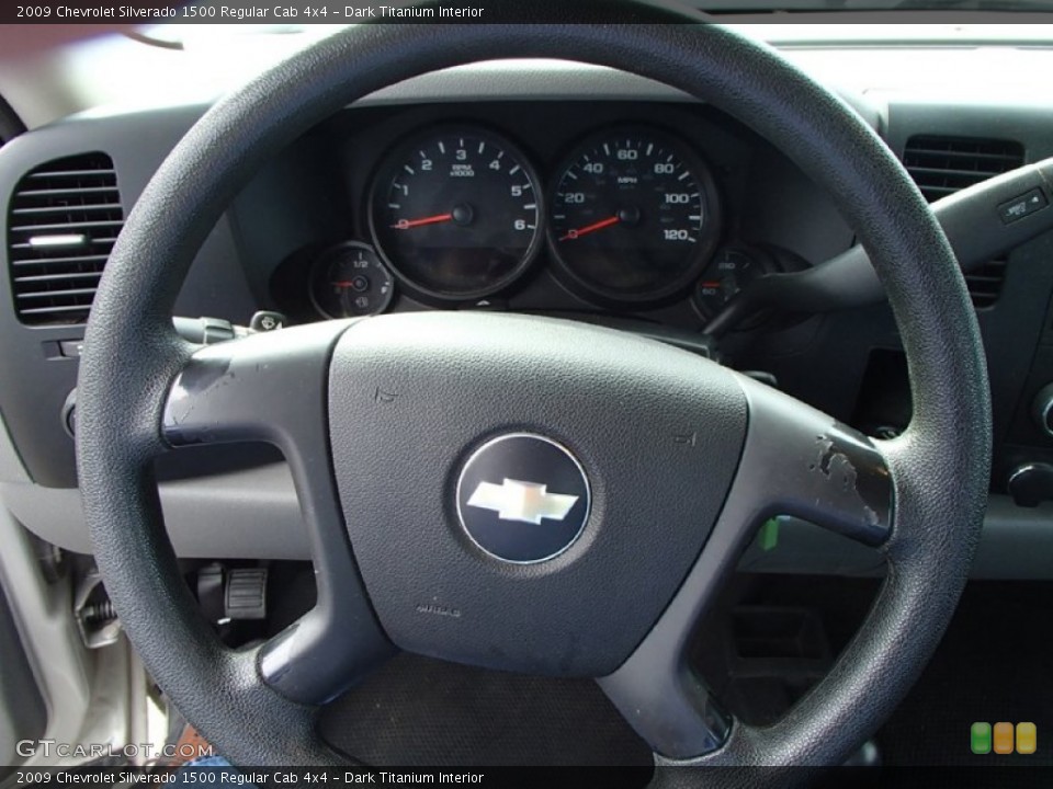 Dark Titanium Interior Steering Wheel for the 2009 Chevrolet Silverado 1500 Regular Cab 4x4 #83080688