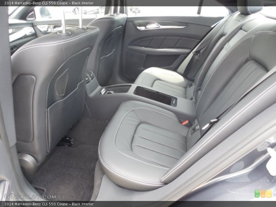 Black Interior Rear Seat for the 2014 Mercedes-Benz CLS 550 Coupe #83080820