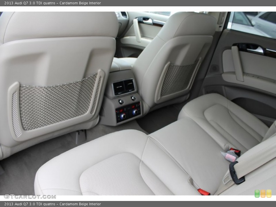 Cardamom Beige Interior Rear Seat for the 2013 Audi Q7 3.0 TDI quattro #83081237