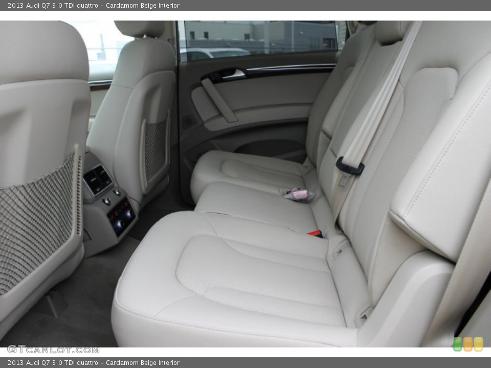 Cardamom Beige Interior Rear Seat for the 2013 Audi Q7 3.0 TDI quattro #83081258