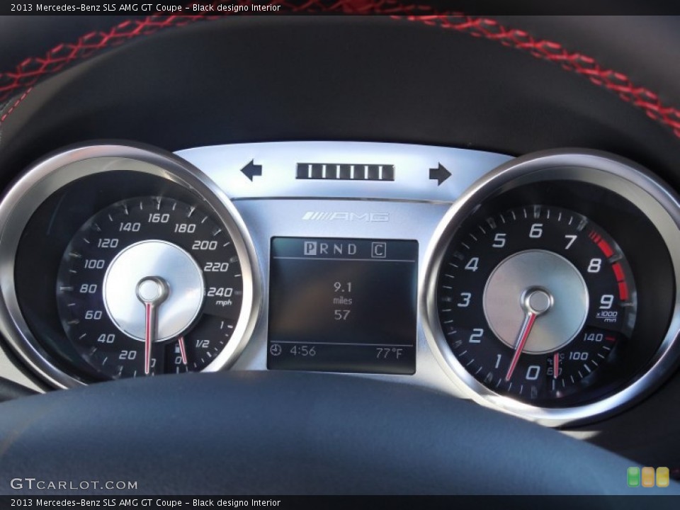 Black designo Interior Gauges for the 2013 Mercedes-Benz SLS AMG GT Coupe #83082668