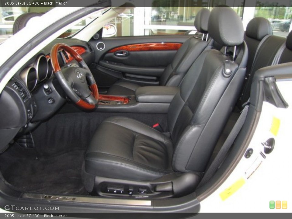 Black Interior Front Seat for the 2005 Lexus SC 430 #83086241