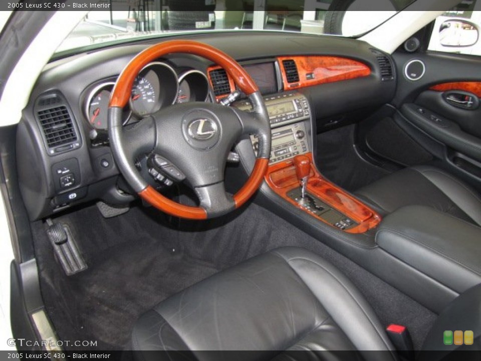 Black 2005 Lexus SC Interiors