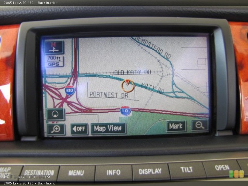 Black Interior Navigation for the 2005 Lexus SC 430 #83086843