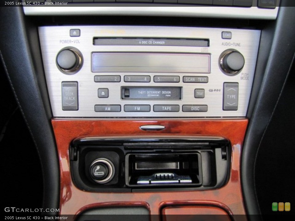 Black Interior Controls for the 2005 Lexus SC 430 #83086928