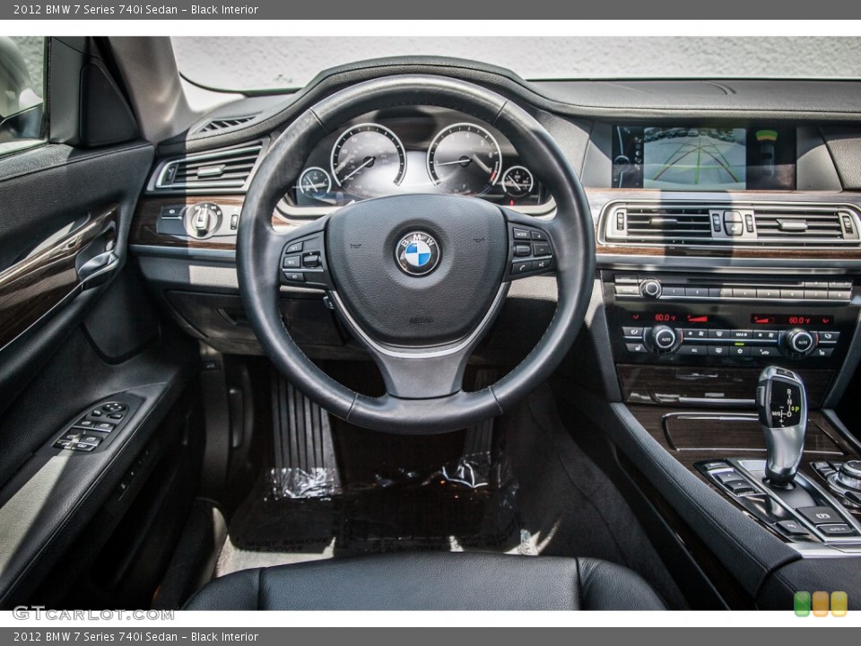 Black Interior Dashboard for the 2012 BMW 7 Series 740i Sedan #83088539