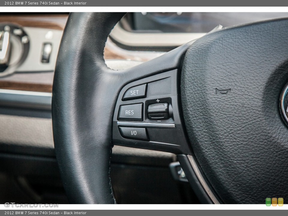 Black Interior Controls for the 2012 BMW 7 Series 740i Sedan #83088960
