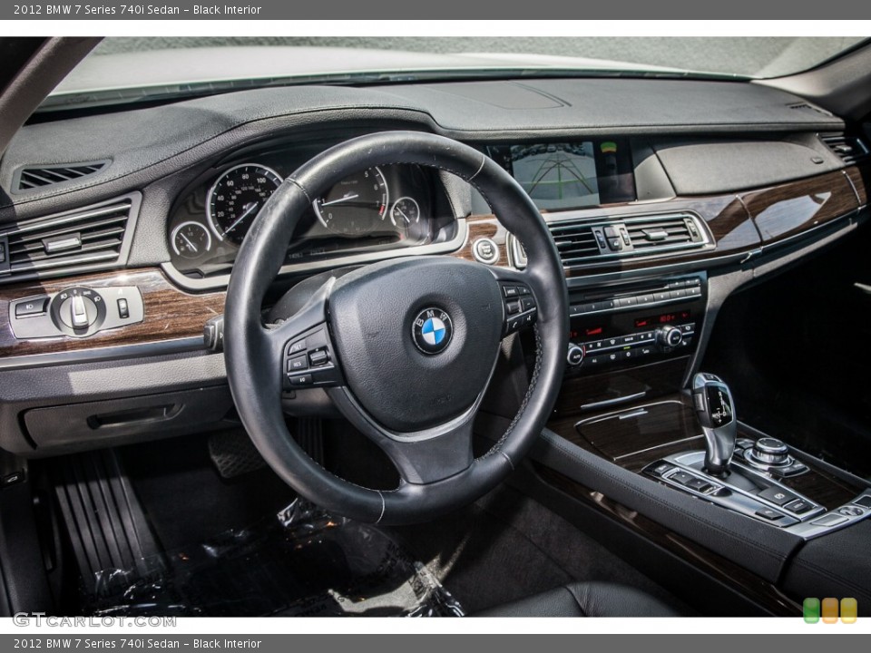 Black Interior Dashboard for the 2012 BMW 7 Series 740i Sedan #83088985