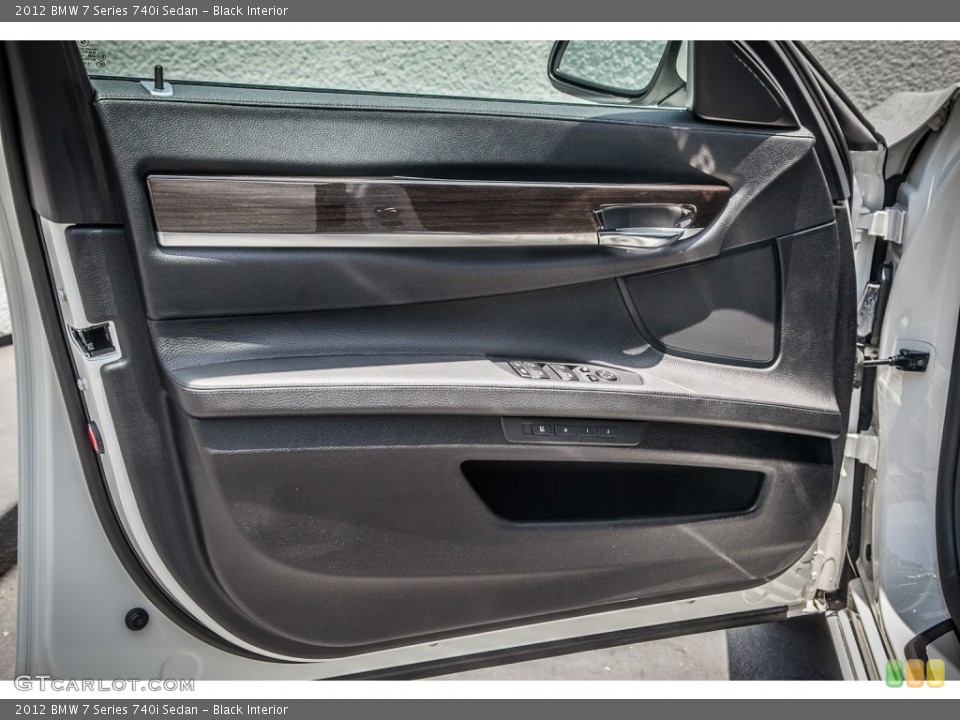Black Interior Door Panel for the 2012 BMW 7 Series 740i Sedan #83089040