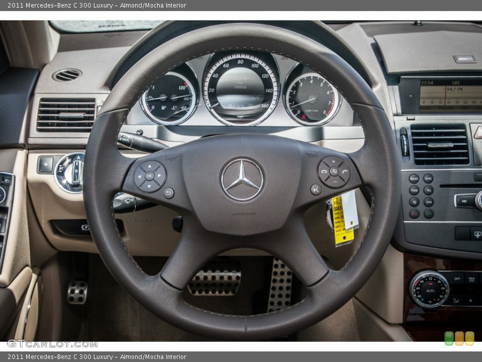 Almond/Mocha Interior Steering Wheel for the 2011 Mercedes-Benz C 300 Luxury #83090937